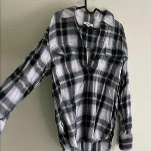 NWOT madewell Popover Shirt in Plaid thumbnail 4