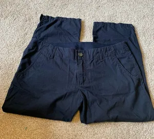 Abercrombie & Fitch Mens Navy Blue Casual Chino Shorts Moose Logo Embroidery thumbnail 1