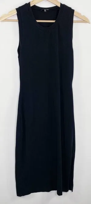 Wilfred Free Aritzia Womens Black Maxi Dress Size XS Sleeveless Slit Minimalist‎ thumbnail 1