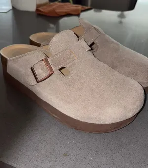Platform suede clogs Brown Size 8.5 thumbnail 1