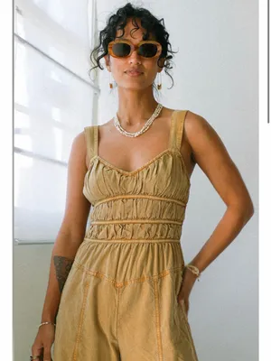 Free people After All Rouched Jumpsuit thumbnail 2