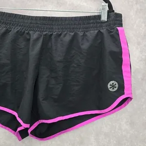Old Navy Active Black Purple Shorts Pull On Athletic Running Shorts L‎ Large thumbnail 3