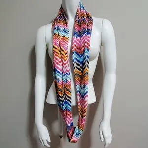 Multicolored Chevron Infinity Scarf thumbnail 2