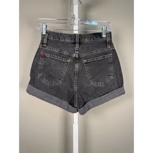 BDG Urban Outfitters Mom Shorts 25 High‎ Rise Cuffed Black Denim Festival Y2K thumbnail 3
