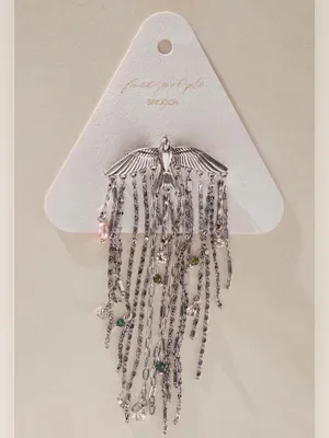 Free People NWT Cresta Dangle Brooch- silver. $30 thumbnail 1