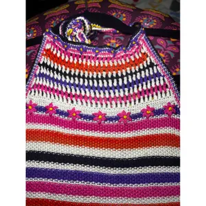 Just Cavalli Y2K Crochet Halter Top‎ Festival Knit Boho Coachella Size S/M thumbnail 10