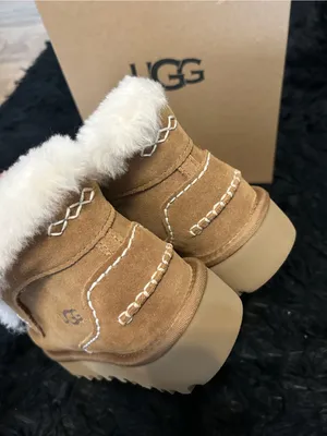 UGG Ansley Parc chestnut winter wool slippers loafers shoes women’s 7 new thumbnail 3