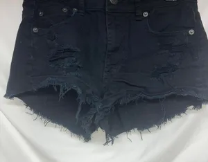 American eagle black distressed denim thumbnail 1