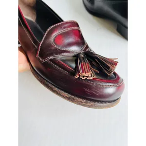 Bottega Veneta Sz 35.5 Merlot Astaire Calfskin Leather Slip On Loafer Shoes thumbnail 5