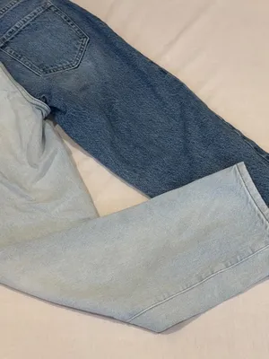 PACSUN High Rise Straight leg Buttonfly Two Tone Denim Jeans Women’s Sz 22 thumbnail 3