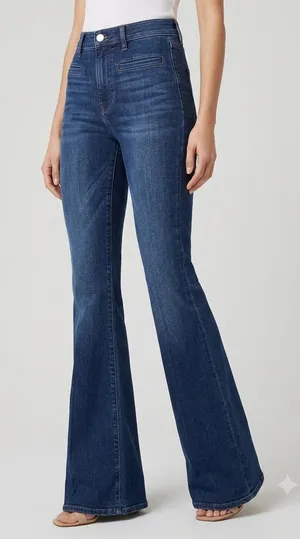 NWT Juicy Couture Black Label high rise flare dark wash jeans size 26 thumbnail 1