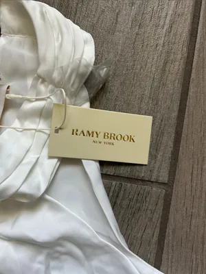 Ramy Brook White Halter Pleated Maxi Dress thumbnail 3