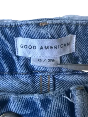 Good American Good Boy High-Rise Distressed Boyfriend Jeans thumbnail 2