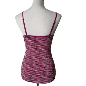 Tart Pink Purple space Dye athletic Cami Tank Top Women's M Stretch Layering Workout thumbnail 5