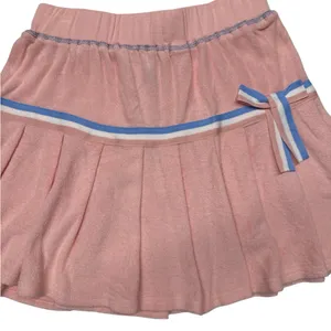 Y2K Cider Pink Pleaded‎ Tennis Skirt with bow on the side Women’s size Medium thumbnail 8