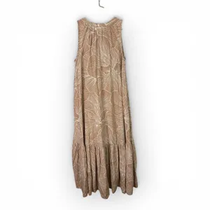 Prologue Medium NWT Brownie Print Sleeveless Maxi Tiered Dress Boho Prairie thumbnail 2