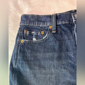 GAP Dark Blue Denim Jean Shorts thumbnail 5