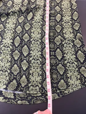 Anthropologie Rachel Tunic Dress Green Snake Print Size Small thumbnail 10