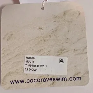 NWT Coco Rave‎ 32D Nixie lightly padded halter bright bikini top pink blue thumbnail 5