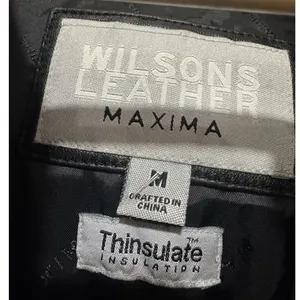 Vintage‎ Wilsons Leather Black Womens Jacket Medium thumbnail 6