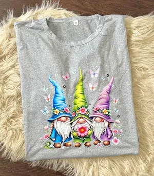 Cute Gnome Graphic Plus Size Tee T-shirt 2X thumbnail 1