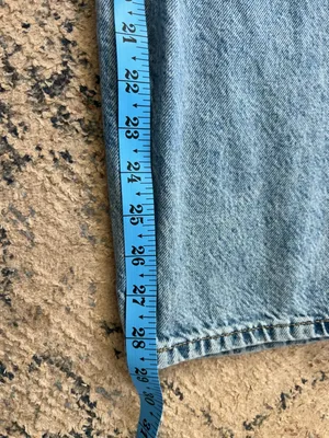 &Denim Light Blue Women's Boyfriend Jeans size 2 baggy loose fit high waist thumbnail 5