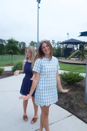 Coco Lilly’s (Aubrey Mini Dress-blue) thumbnail 3