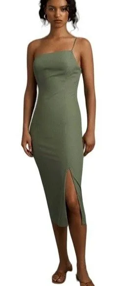 BHLDN Miranda Crepe Midi Bridesmaid Dress thumbnail 1