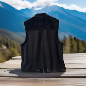 EUC VTG‎ Peter Nygard Leather Suede Knit Vest - size L Run Big Fit XL DEADSTOCK thumbnail 6