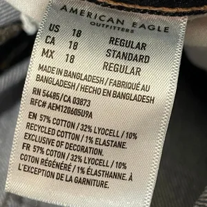 American Eagle Stretch Super High-Waisted Ankle Straight Jean - Dark Wash - 18 thumbnail 10