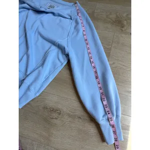Aerie this feels seriously lived in blue oversized sweatshirt loungewear size xs thumbnail 8