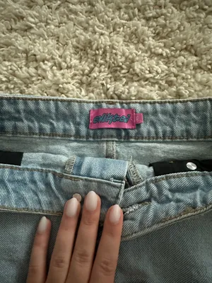 Edikted Light Blue Jean Skirt thumbnail 3