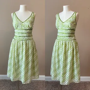 CATO | Green Polka Dot Midi Dress Sz 14 thumbnail 2