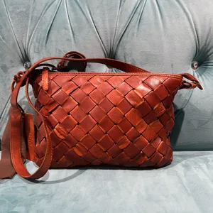 Anthropologie Bags Anthropologie Vilenca Holland Leather Weave Crossbody Bag thumbnail 3