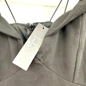 Lulus size Medium reason to celebrate‎ black dress off the shoulder New with TAG thumbnail 6