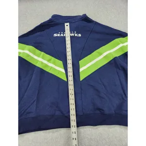 Women WEAR Erin Andrews Seattle Seahawks Yarn Dye Stripe Full-Zip Jacket Plus 3X thumbnail 13