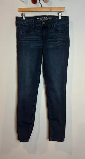 American Eagle dark wash Super Super Stretch Jegging jeans thumbnail 1