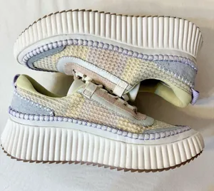Dolce Vita Women’s Dolen Multi Pastel Stripe Knit Platform Sneakers Size 8 thumbnail 8