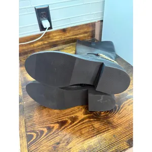 A New Day Black Gold Chain Tall Boots SIze 11‎ thumbnail 7