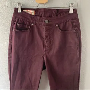 Purple Free People Super Flare Jeans thumbnail 5