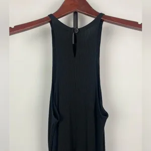 LNA Heathered Black Ribbed Halter Casual Fit &‎ Flare Dress thumbnail 7