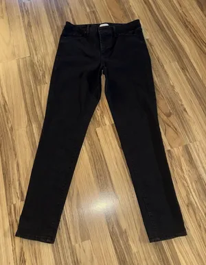 Jessica Simpson‎ High Rise Skinny Women's size 10 Black Denim jeans thumbnail 1