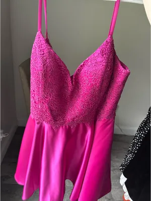 Alyce Paris Pink Homecoming Dress thumbnail 1