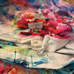 CANDIDA MARIA Colorful Cropped Leggings Sz M-L thumbnail 5