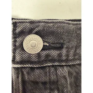 Levis 501 Original High‎ Rise Cut Off Denim Shorts Washed Black Gray W33 thumbnail 5