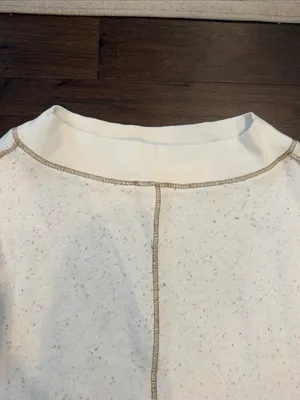Pilcro Slouchy Off The Shoulder Sweatshirt in Ivory Size XS - C59-005 thumbnail 4
