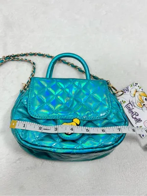 Disney Tinkerbell Character Handbag Quilted Mini Crossbody Bag NEW thumbnail 5