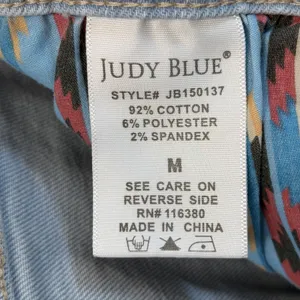 Judy‎ Blue Womens M Shorts Aztec Pockets Peek Patches Cuffed High Rise JB150137 thumbnail 8