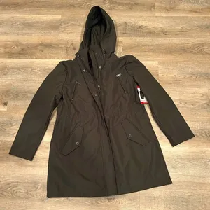 NWT Kenneth Cole Reaction Rain Jacket Size XL (Olive color jacket) thumbnail 1