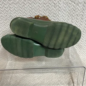 Steve Madden Women's Green Ankle‎ Rain Duck Boots size 7 Preppy thumbnail 5